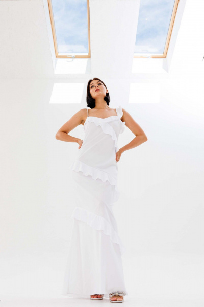 Платье AURA otd 3263 белый - фото 7