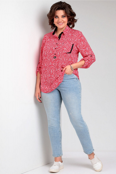 Блуза Таир-Гранд 62424 красный - фото 6