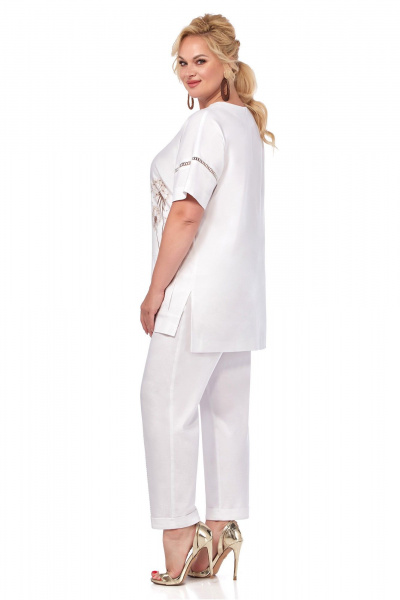 Брюки, туника LaKona 11378 молочный_с_одуванчиками - фото 4