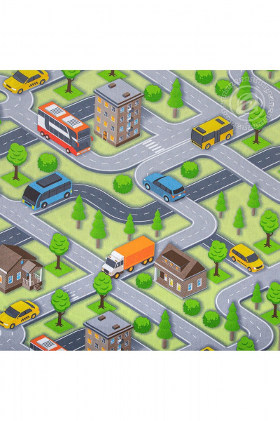 Набор белья постельное из хлопка с внутренним карманом АРТПОСТЕЛЬ 112 автодром - фото 4