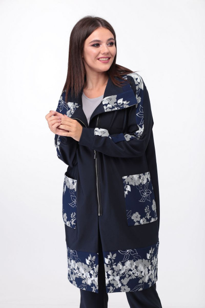 Брюки, кардиган ANASTASIA MAK 692 синий - фото 4