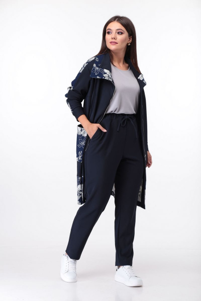 Брюки, кардиган ANASTASIA MAK 692 синий - фото 3