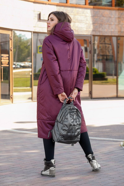 Пальто Lady Secret 6274 бордо - фото 4