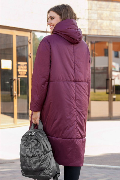 Пальто Lady Secret 6274 бордо - фото 3