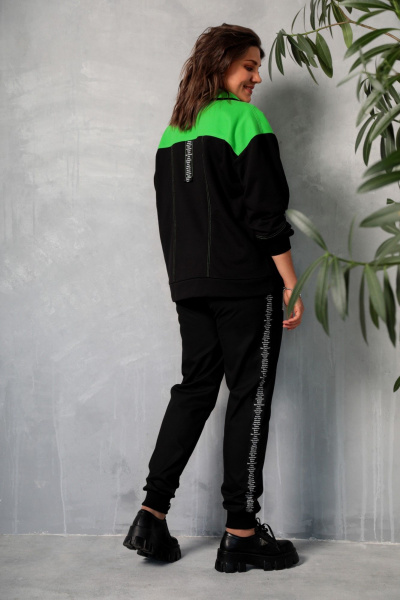 Черные джоггеры из джинсового ткани с высокой посадкой BegiModa 6022 чёрный - фото 5