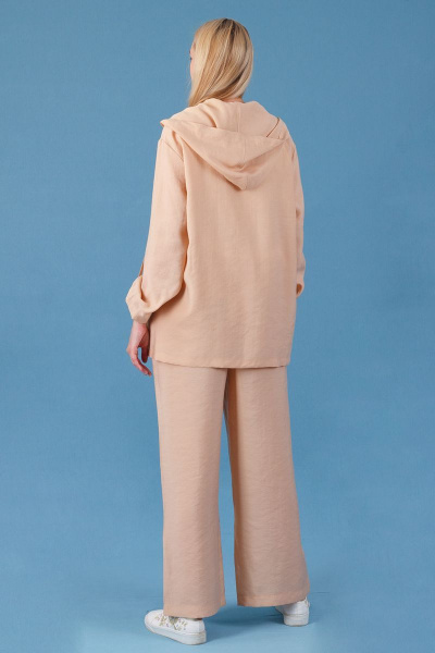 Брюки свободного кроя из текстиля для летнего гардероба Belarusachka РС5341/2176см дюна - фото 4