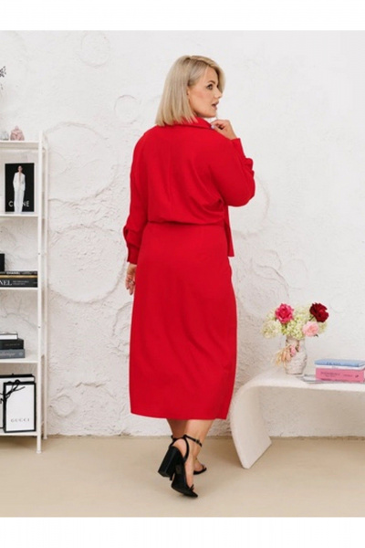 Платье Runella 1605 красный - фото 2