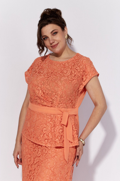 Двухпредметный комплект из блузы и юбки с эластичной тесьмой Anna Majewska 1524/1540 - фото 4