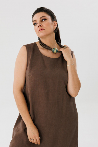 Сарафан Anelli 1472 мускатный_орех - фото 5