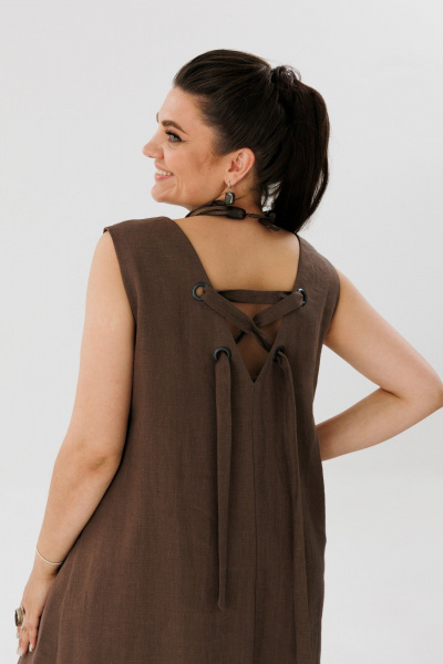 Сарафан Anelli 1472 мускатный_орех - фото 4