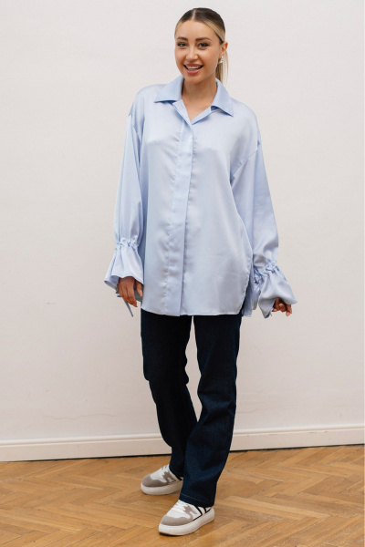 Синие джинсы прямого кроя из высококачественного денима для повседневного стиля Ivera 2062 темно-синий - фото 4