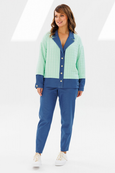 Брюки, жакет Mubliz 185 мята - фото 10