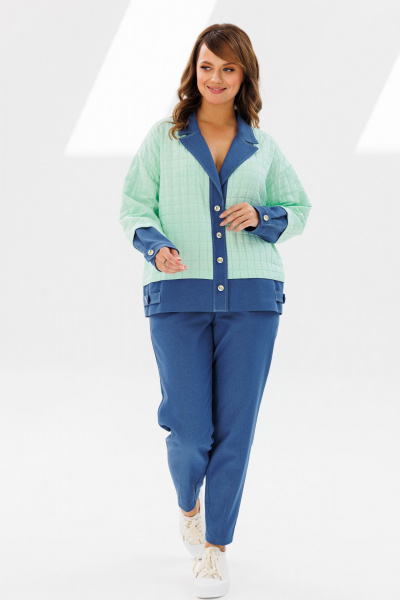 Брюки, жакет Mubliz 185 мята - фото 9