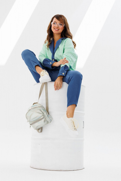 Брюки, жакет Mubliz 185 мята - фото 5