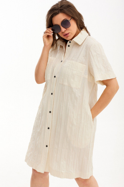 Платье BegiModa 1040 шампань - фото 6