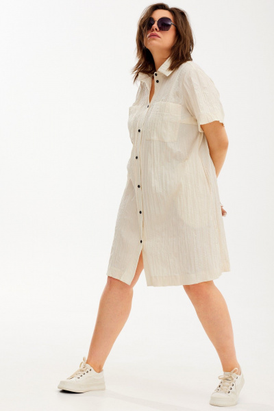 Платье BegiModa 1040 шампань - фото 5