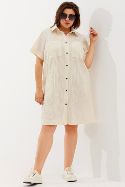 Платье BegiModa 1040 шампань - фото 1