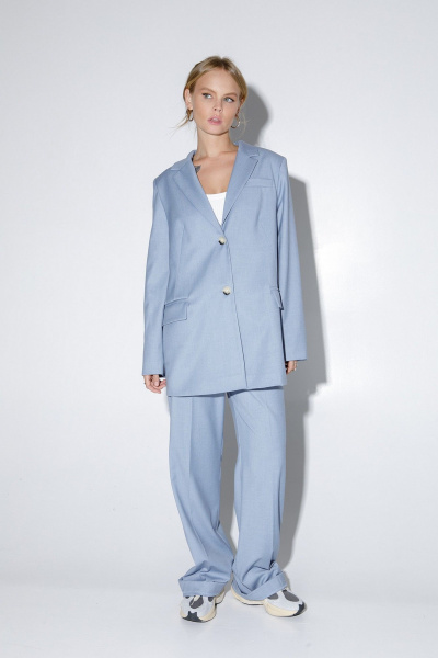 Жакет PiRS 4824 голубой - фото 4