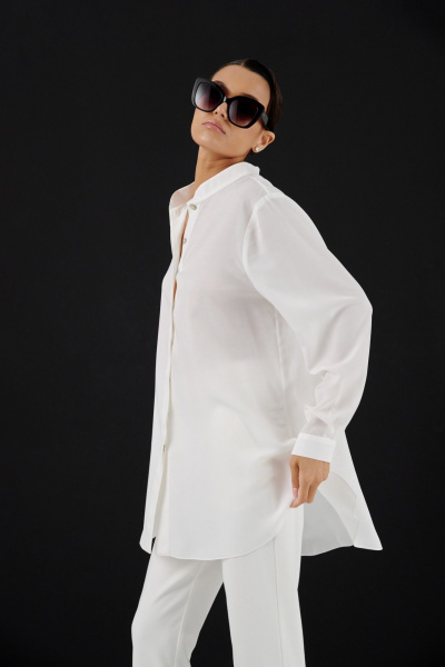 Легкая удлиненная рубашка свободного кроя из вискозы HELEN BIRCH Вl003с - фото 7