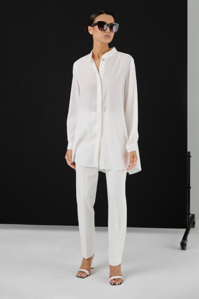 Легкая удлиненная рубашка свободного кроя из вискозы HELEN BIRCH Вl003с - фото 5