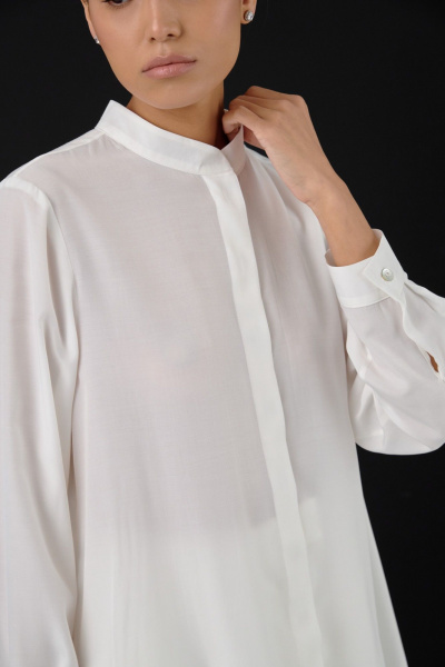 Легкая удлиненная рубашка свободного кроя из вискозы HELEN BIRCH Вl003с - фото 2