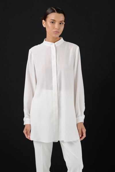 Легкая удлиненная рубашка свободного кроя из вискозы HELEN BIRCH Вl003с - фото 1
