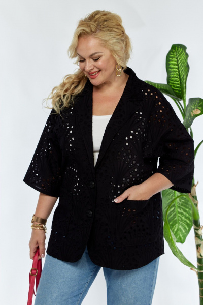 Жакет Anastasia 1122 черный - фото 7