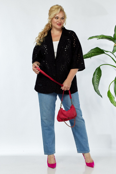 Жакет Anastasia 1122 черный - фото 6