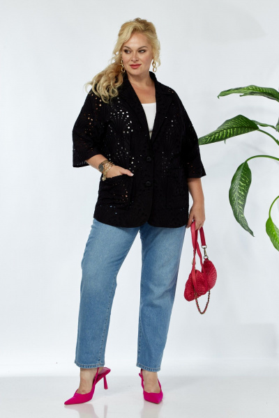 Жакет Anastasia 1122 черный - фото 3
