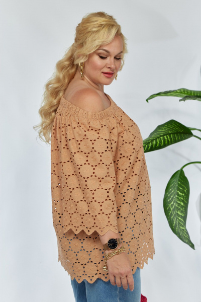 Блуза Anastasia 1131 пшеничный - фото 10