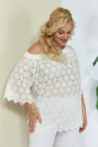 Блуза Anastasia 1131 молочный - фото 2