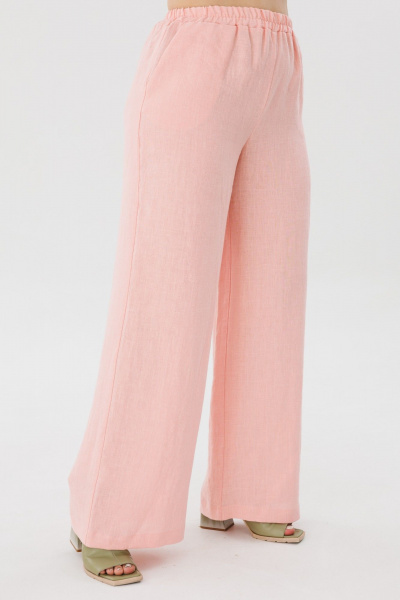 Блуза, брюки Anelli 1465 цветок-миндаля+клубничный-крем - фото 3