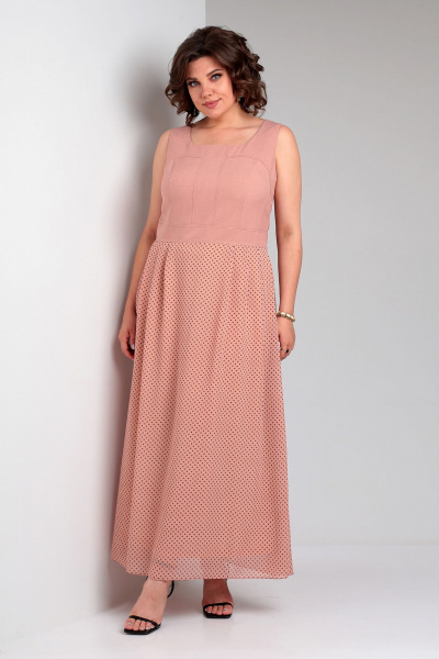 Жакет, платье Liona Style 908 пудра - фото 4