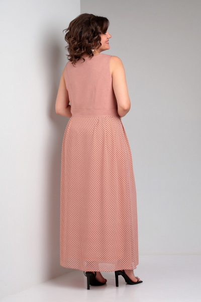 Жакет, платье Liona Style 908 пудра - фото 3