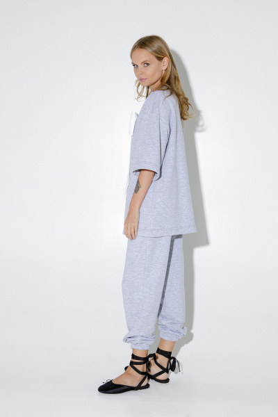 Брюки, джемпер PiRS 5181 серый - фото 7