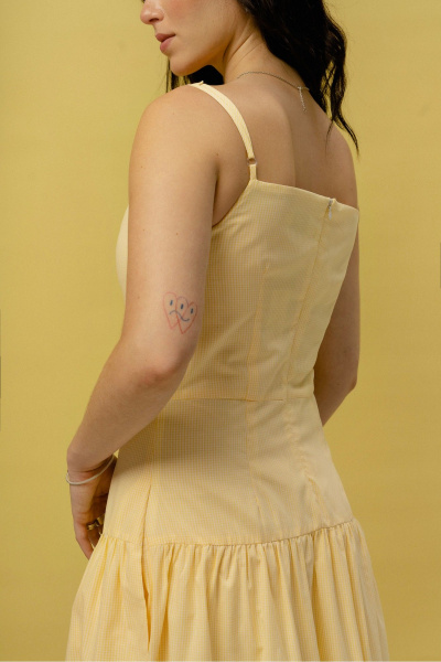 сарафан макси приталенный с воланами и тонкими бретелями JRSy 2471 - фото 3