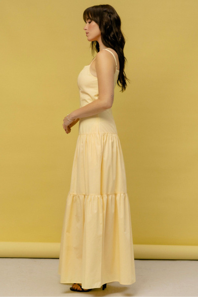 сарафан макси приталенный с воланами и тонкими бретелями JRSy 2471 - фото 1