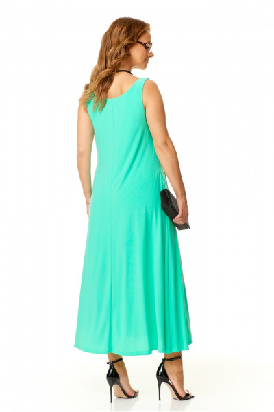 Трикотажный сарафан с V-образным вырезом для летних образов Taita plus 2410/2 мята - фото 7
