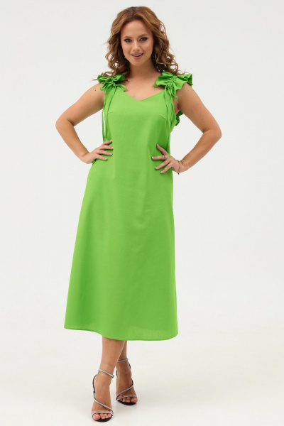 Платье-сарафан из текстиля с завязками Angelina & Сo 1120 - фото 4