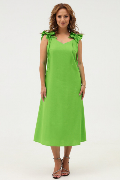 Платье-сарафан из текстиля с завязками Angelina & Сo 1120 - фото 1