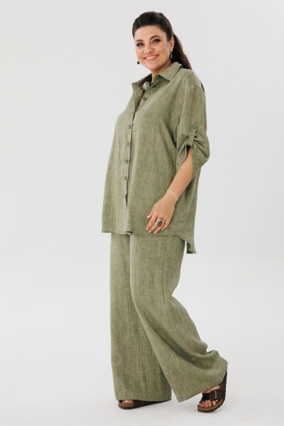 Брюки, рубашка Anelli 1477 зеленый_чай - фото 8