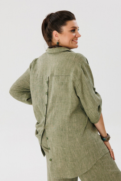 Брюки, рубашка Anelli 1477 зеленый_чай - фото 6