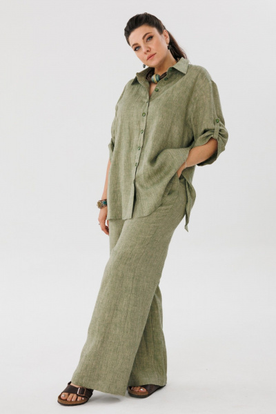 Брюки, рубашка Anelli 1477 зеленый_чай - фото 5