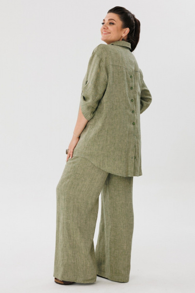 Брюки, рубашка Anelli 1477 зеленый_чай - фото 4