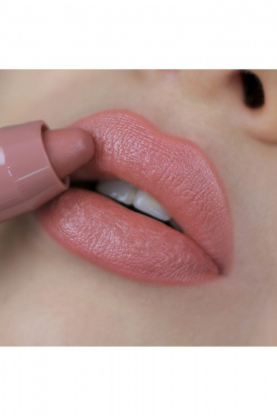 Помада Satin Colors коричневая для губ с укрепляющим эффектом Belor Design SATIN COLORS тон 11 капучино - фото 2