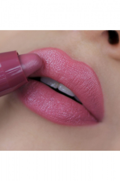 Помада Satin Colors розовая с длительным стойким цветом Belor Design SATIN COLORS тон 2 лиловый - фото 2