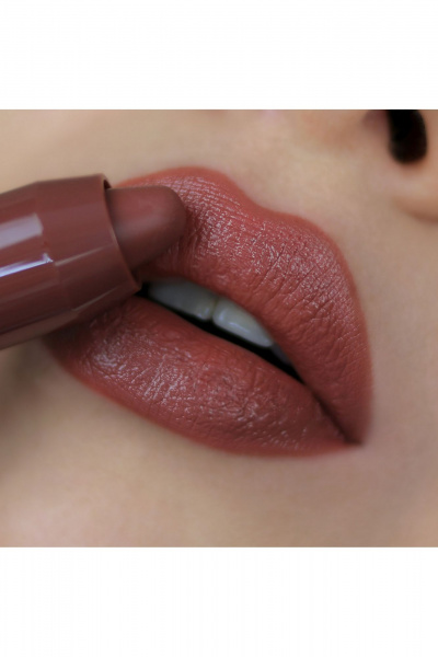 Помада Satin Colors коричневая для губ с лецитином Belor Design SATIN COLORS тон 4 коричневый - фото 2