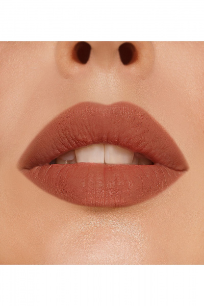 Карандаш для губ водостойкий матовый с питательными маслами LUXVISAGE PIN-UP_ultra_matt lippencil 201 angel - фото 2