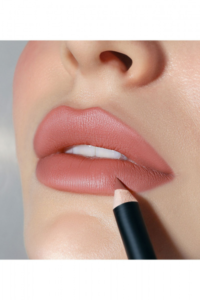 Карандаш для губ нюдовый с мягким растушевочным эффектом LUXVISAGE SOFT MATTE 602 Rose Beige - фото 3