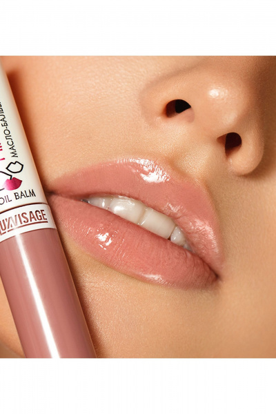 Бальзам для губ с увлажнением и глянцевым финишем LUXVISAGE MIRACLE CARE 101 powder rose - фото 3